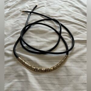 Zara leather black belt